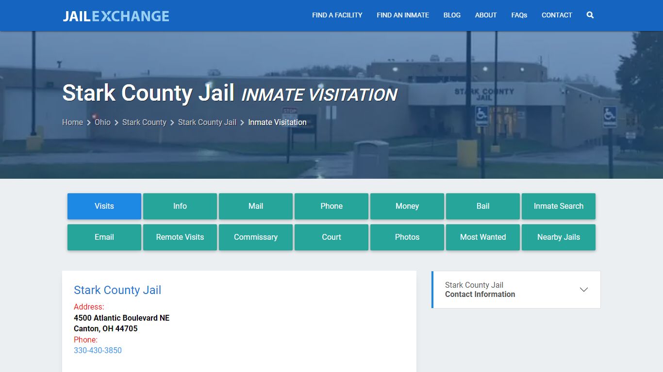Inmate Visitation - Stark County Jail, OH - Jail Exchange